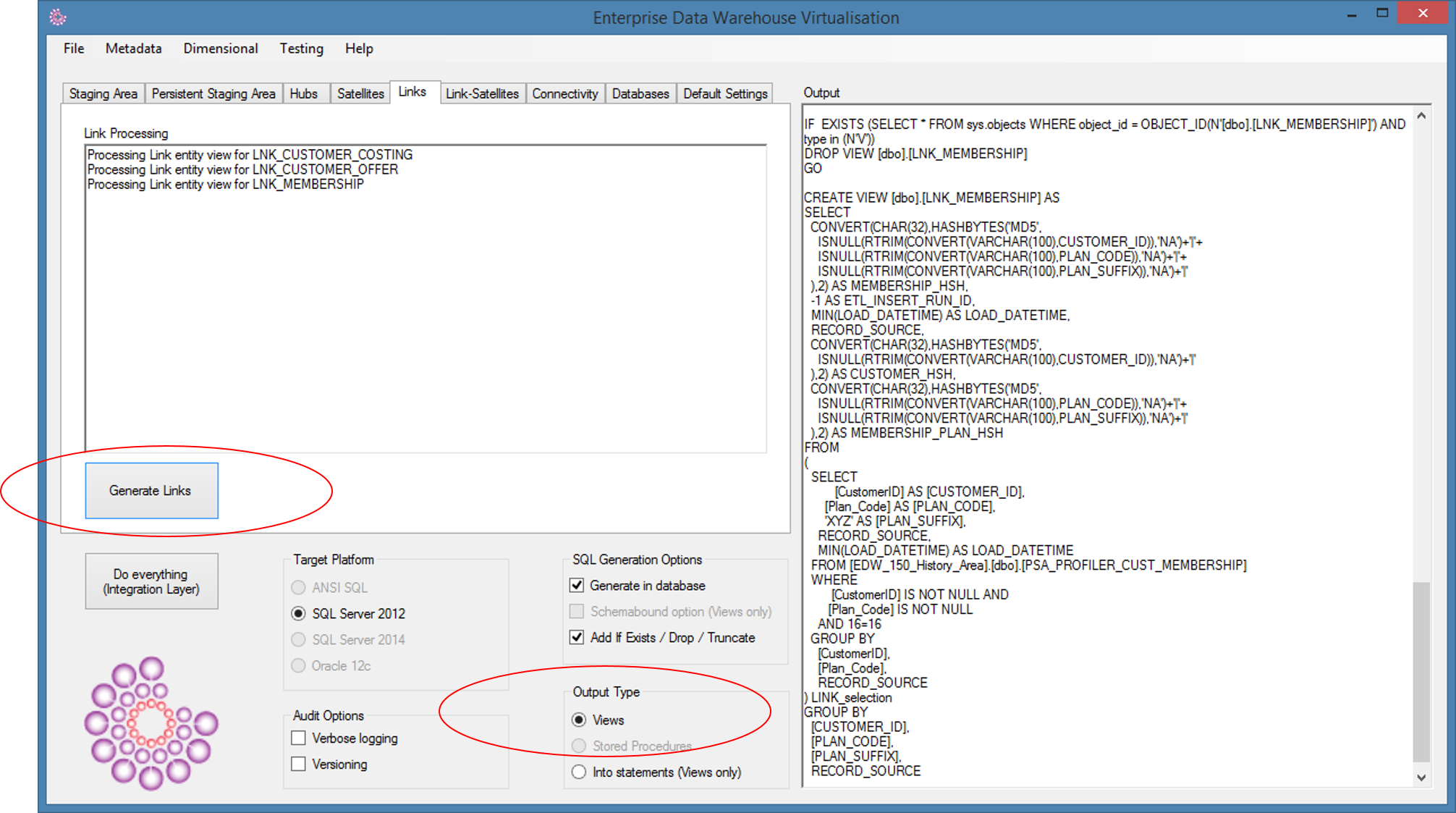 NoETL - Data Vault Link tables - Roelant Vos
